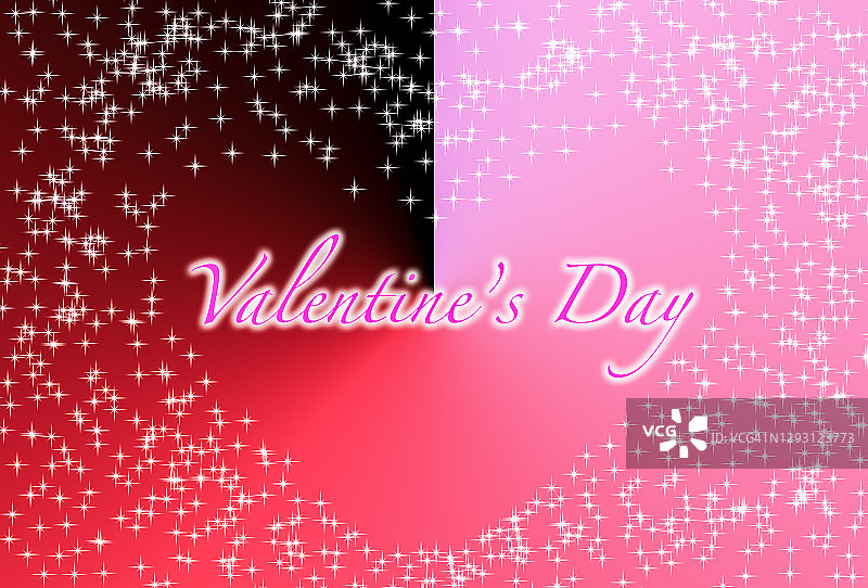 情人节心形排列的星星抽象背景图片素材