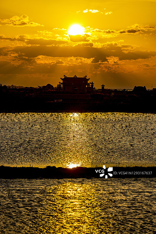 承天顺化省（越南）的日落图片素材