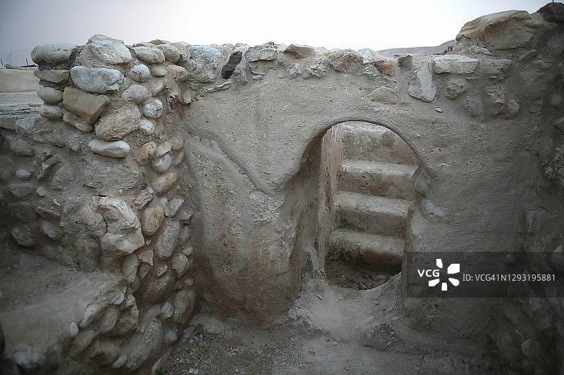 哈斯蒙尼和希律王冬季宫殿群中的米克瓦图片素材