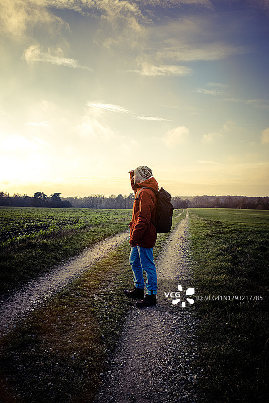 在丹麦徒步旅行图片素材
