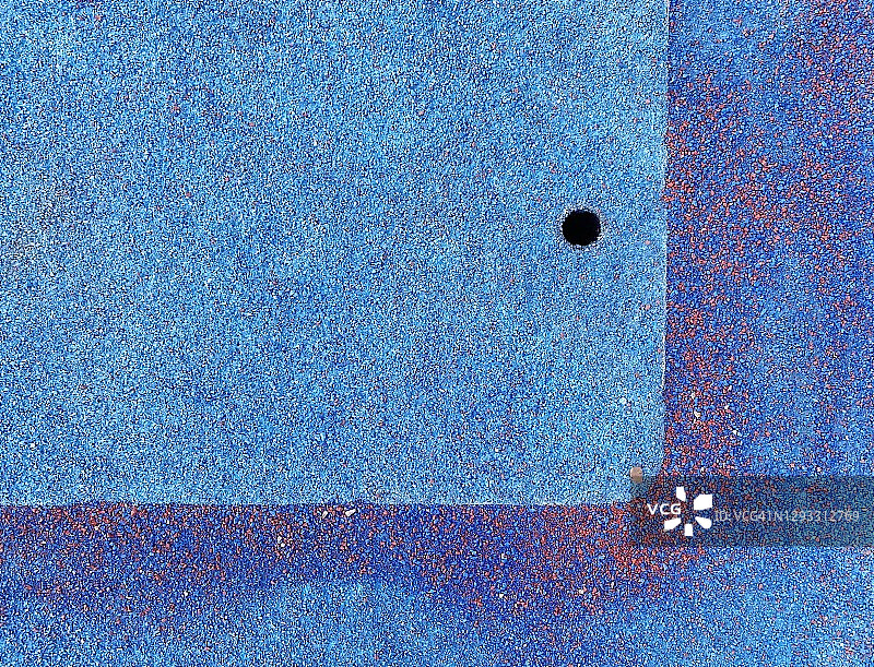 蓝色方形沙井盖图片素材