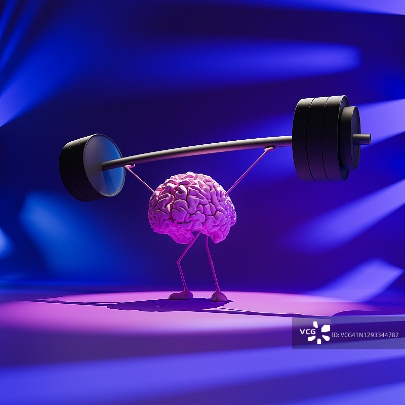 举重锻炼大脑图片素材