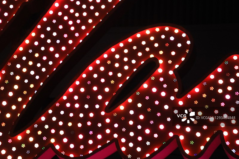 发光霓虹灯泡图片素材