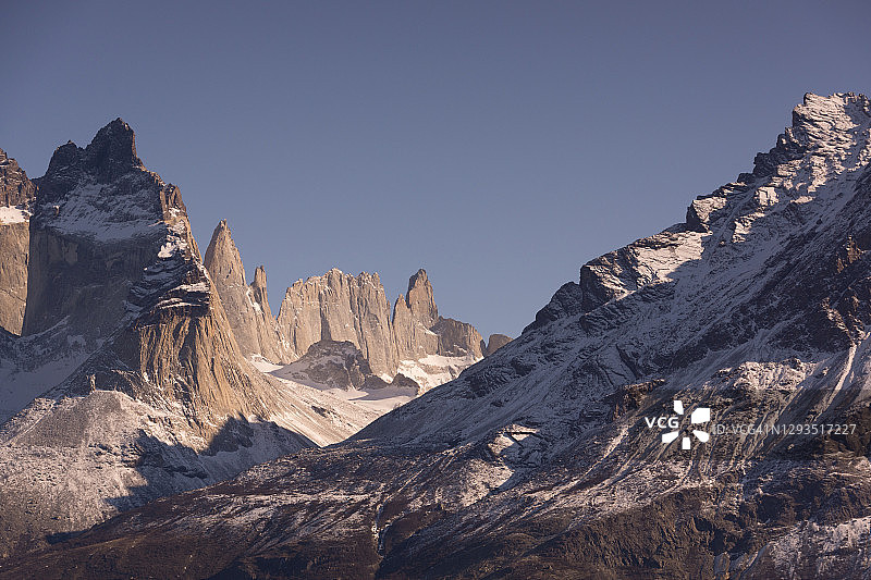 百内国家公园山峰，巴塔哥尼亚，智利图片素材