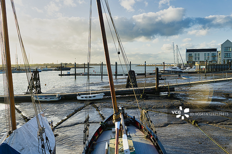 埃塞克斯郡的英国沿海城镇布莱特灵西图片素材