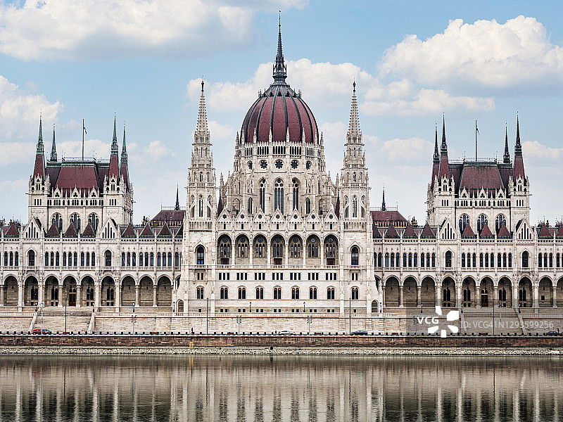 匈牙利布达佩斯议会大厦日落景观图片素材