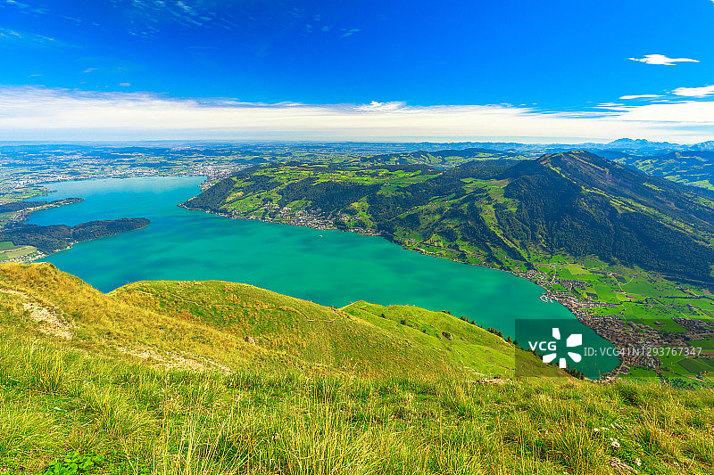 卢塞恩瑞吉库尔姆峰顶图片素材