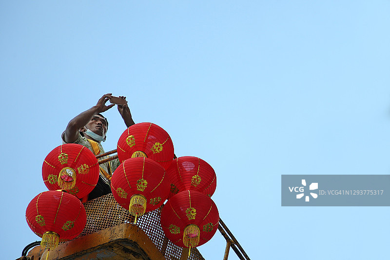 中国新年灯笼图片素材