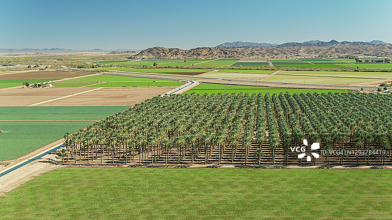 帝王谷农田的无人机照片图片素材