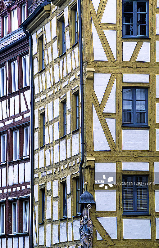 纽伦堡的半木结构房屋图片素材