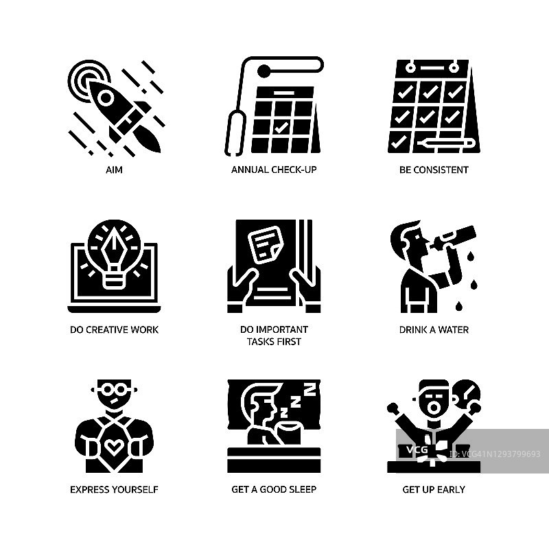 智慧生活图标集图片素材