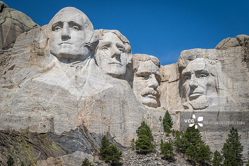 拉什莫尔山国家纪念公园的总统雕像图片素材