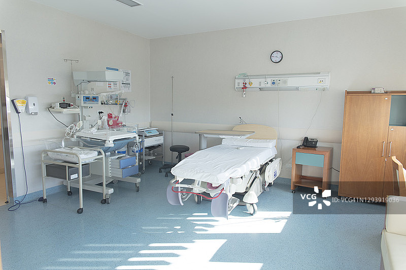 医院的空置分娩室图片素材
