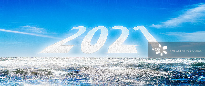 2021年天空中的太平洋图片素材