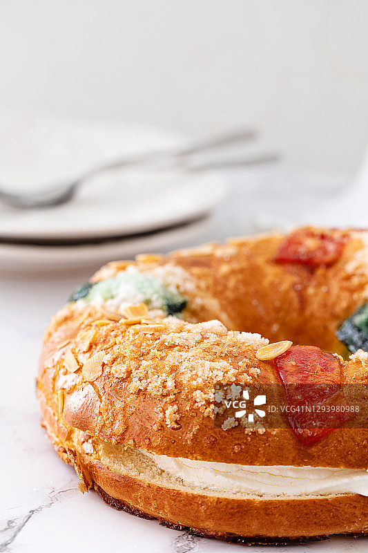 西班牙主显节蛋糕图片素材