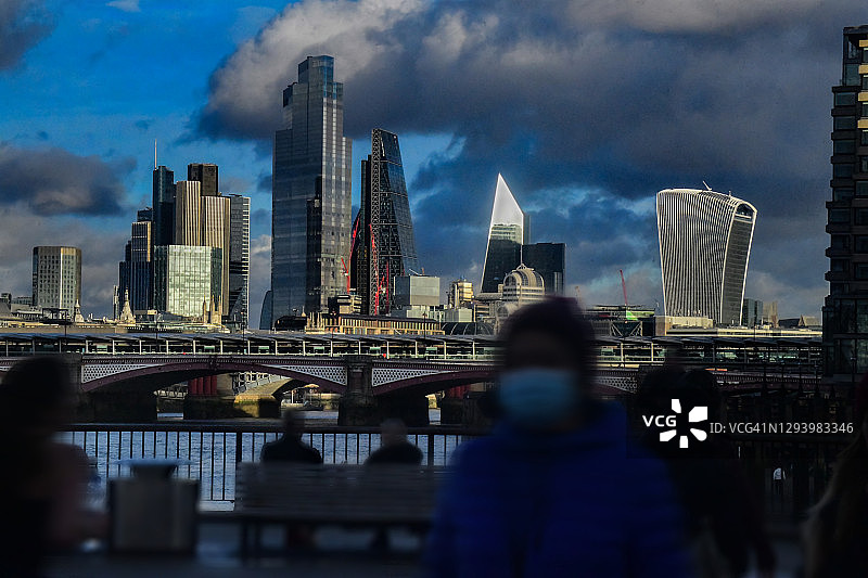 伦敦天际线的建筑纪念碑图片素材