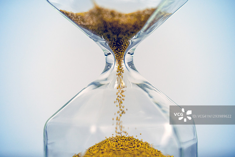 沙漏或滴漏特写图片素材