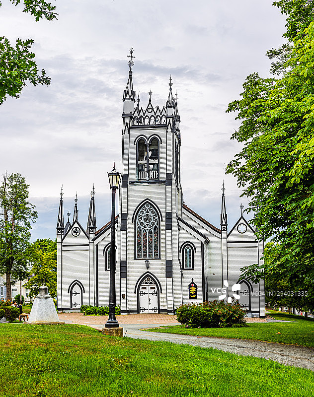加拿大新斯科舍省卢嫩堡的圣约翰圣公会教堂图片素材