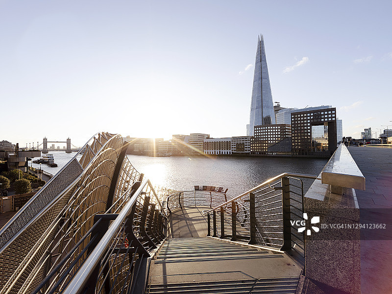 日出时分的伦敦城市风光图片素材