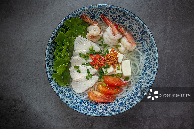 海鲜粉条俯视图图片素材