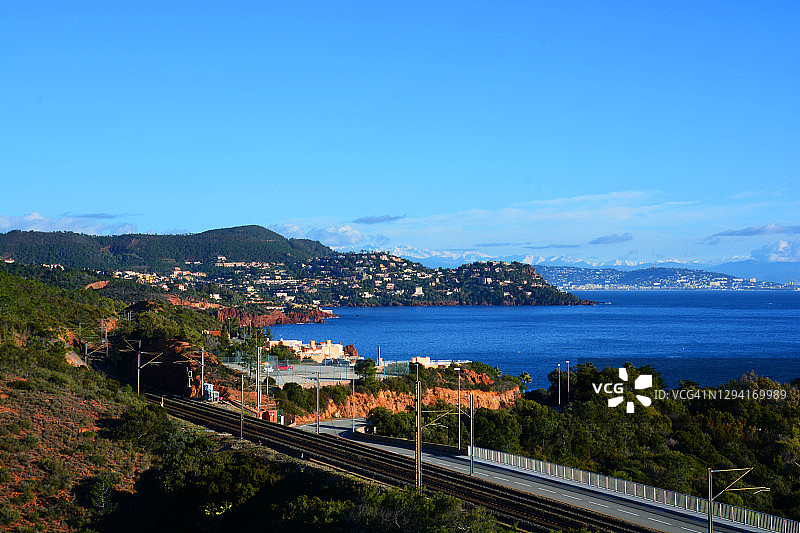 冬季的法国里维埃拉图片素材