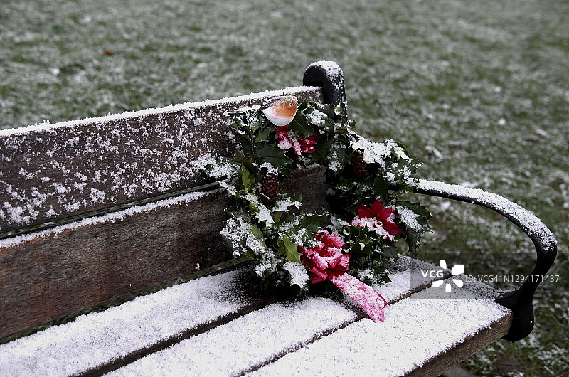 曼彻斯特希顿公园四级封锁期间的寂静雾景图片素材