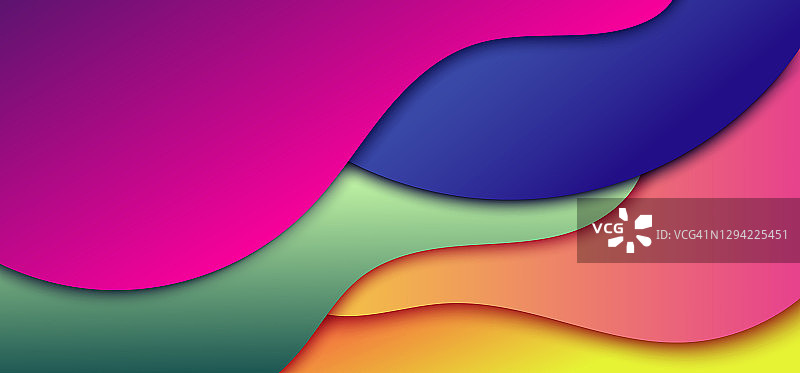 抽象动态3D渐变色波浪背景图片素材