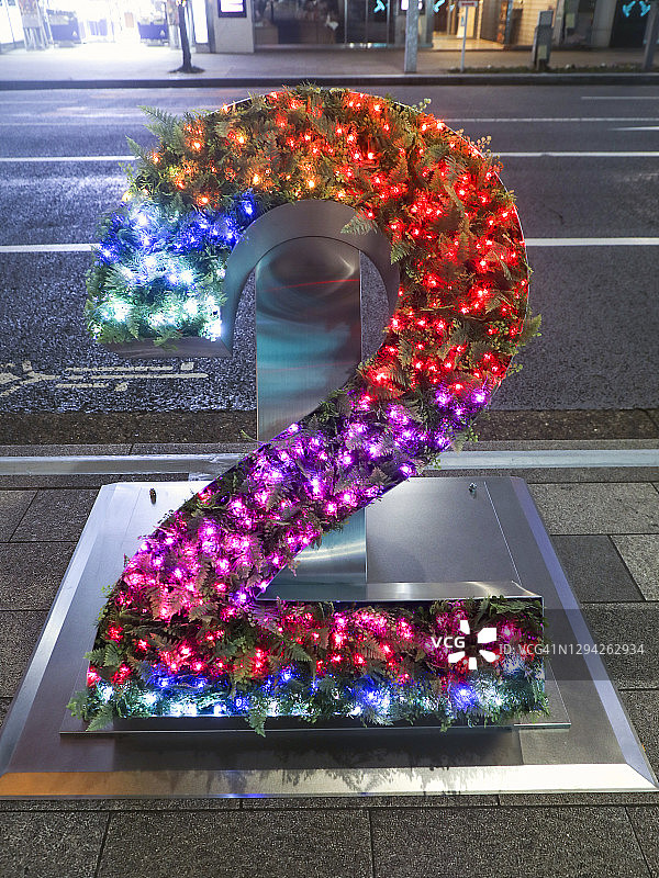 LED数字2图片素材