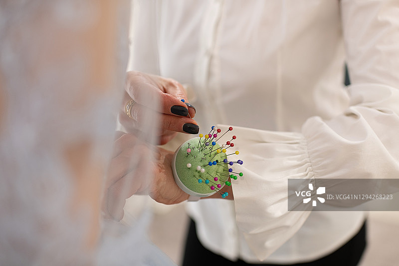 裁缝与顾客工作图片素材