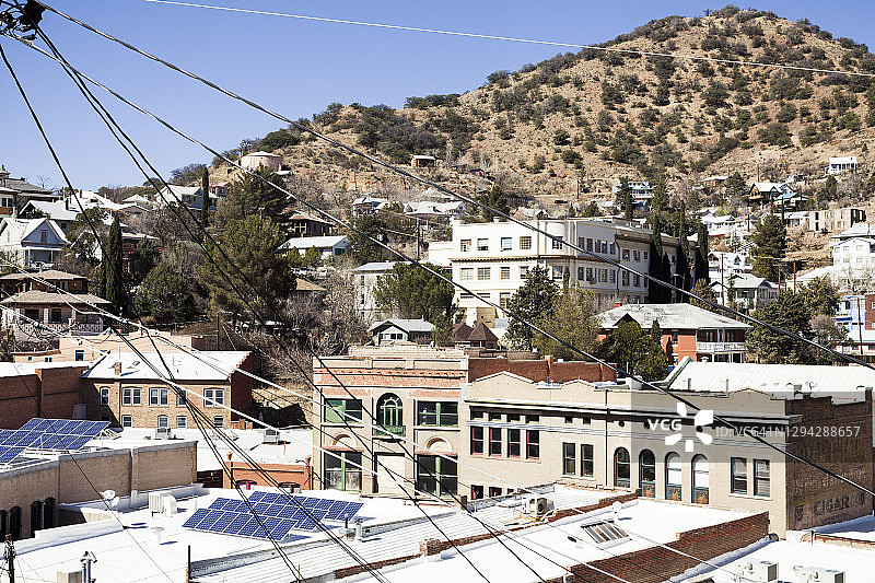 亚利桑那州南部科奇斯县的历史名镇比斯比图片素材