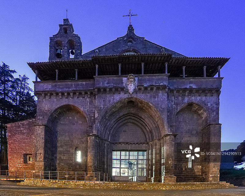 意大利拉齐奥蒙泰菲亚斯科内圣弗拉维亚诺教堂图片素材
