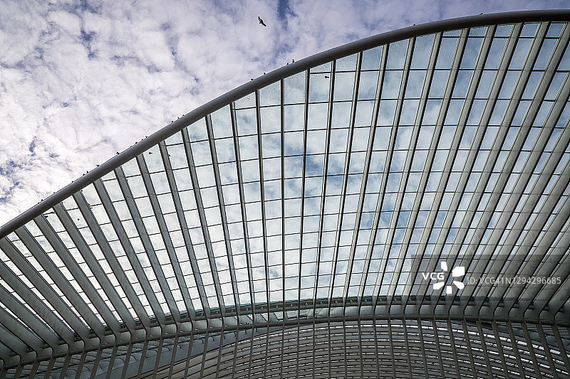 列日火车站的穹顶图片素材