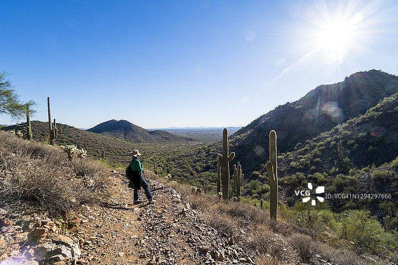 亚利桑那州洞穴溪的奥弗顿步道，美国图片素材