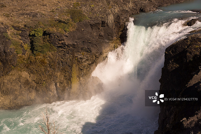 Salto Grande瀑布景观，巴塔哥尼亚，智利图片素材