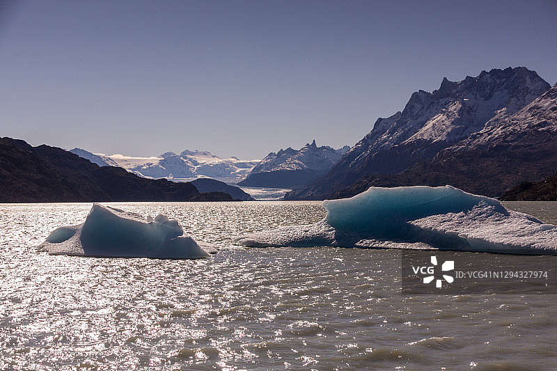 巴塔哥尼亚冰山海滩，智利图片素材