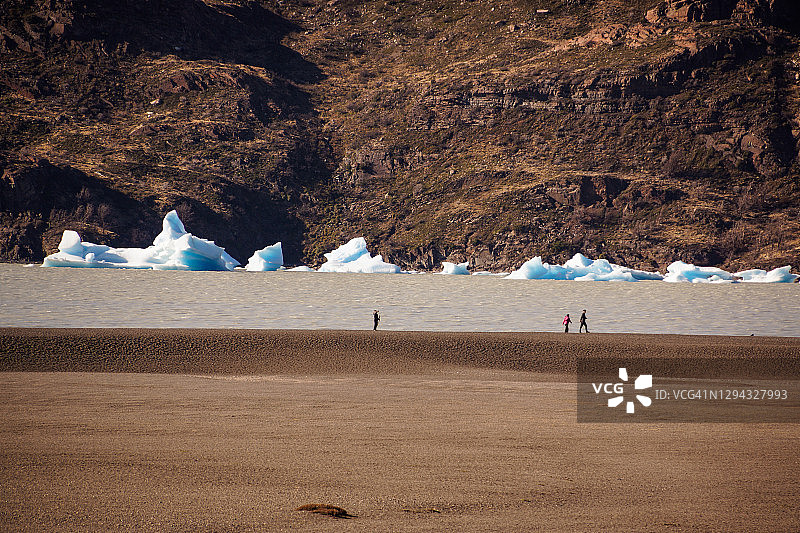 巴塔哥尼亚格雷湖的冰山，智利图片素材