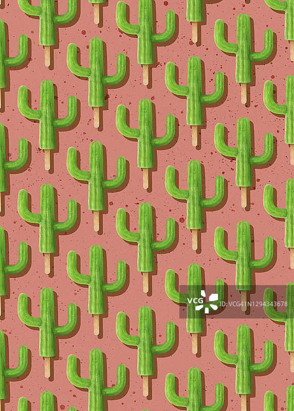 仙人掌冰淇淋图片素材