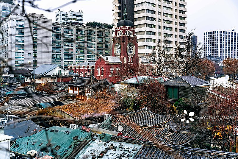 首尔屋顶图片素材
