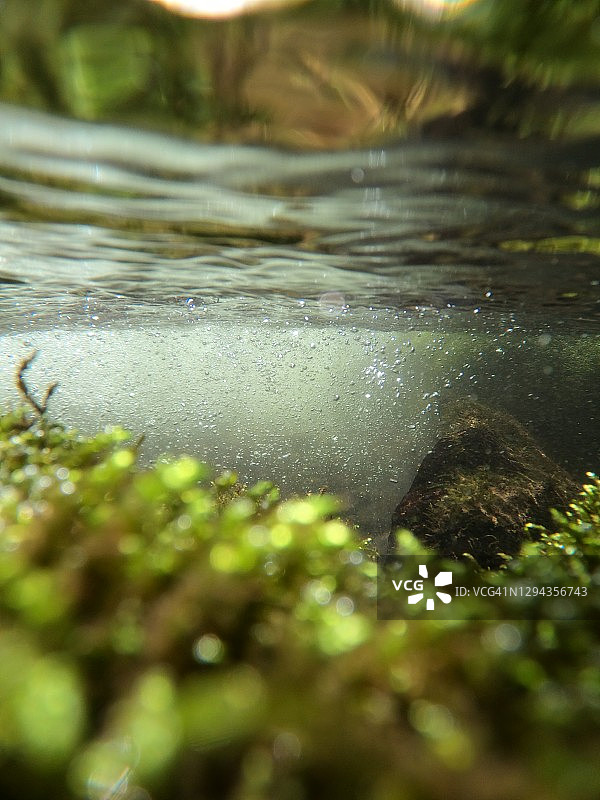水下溪流 - 自然图片素材