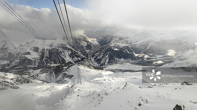 勃朗峰雪山图片素材