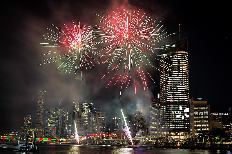 布里斯班烟花图片素材