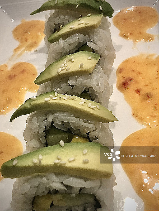 牛油果寿司图片素材