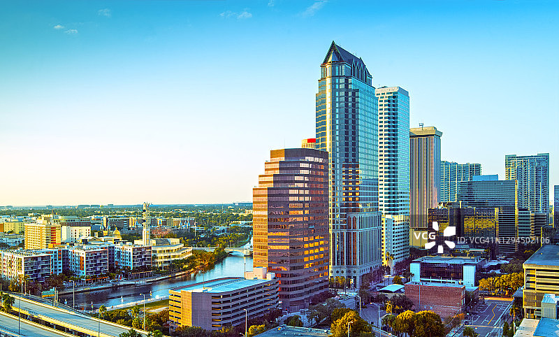 佛罗里达州坦帕日落图片素材