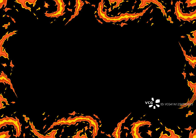 燃烧的火焰插画图片素材
