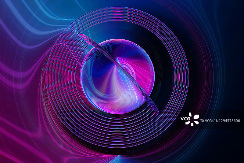 抽象球体空间图片素材