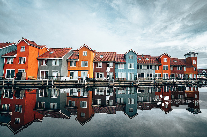 格罗宁根的彩色区域图片素材