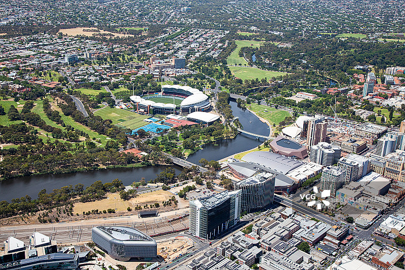 南澳大利亚阿德莱德航拍景观图片素材