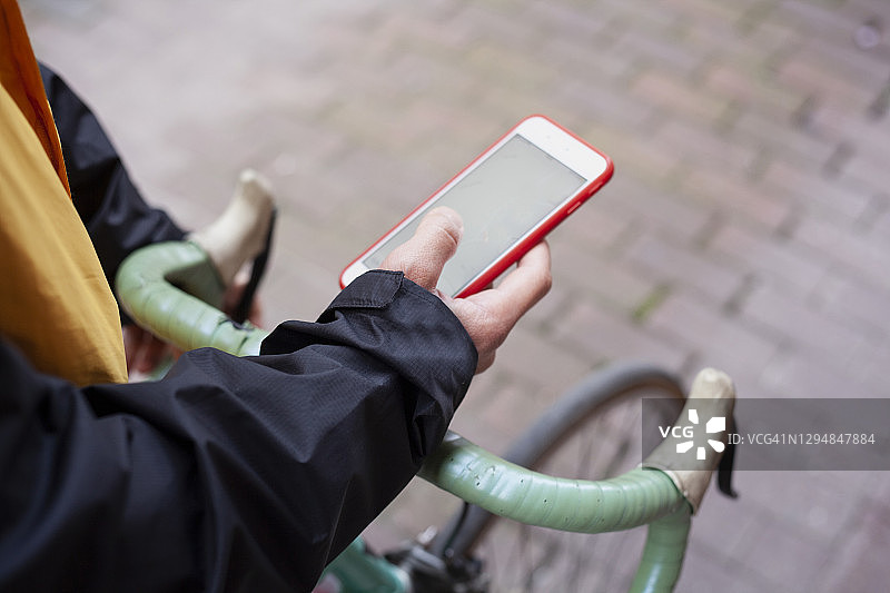 自行车骑行与导航图片素材