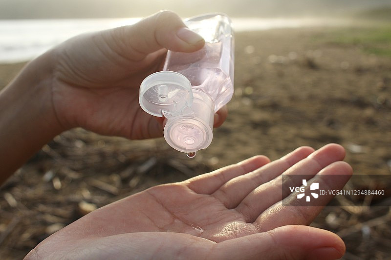 用于预防的洗手液图片素材