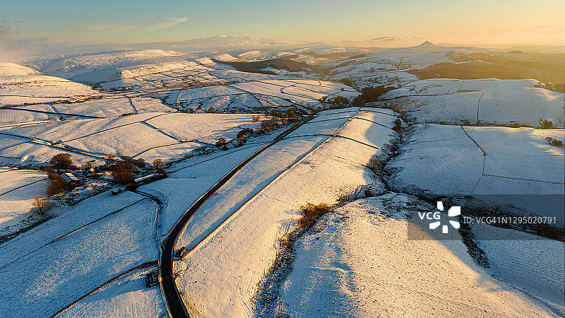 峰区雪景图片素材